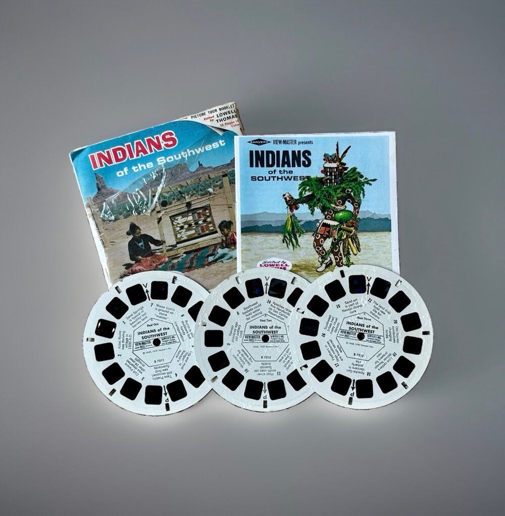 Vintage Sawyer’s View-Master Indians of the Southwest Complete 3 Reels Booklet